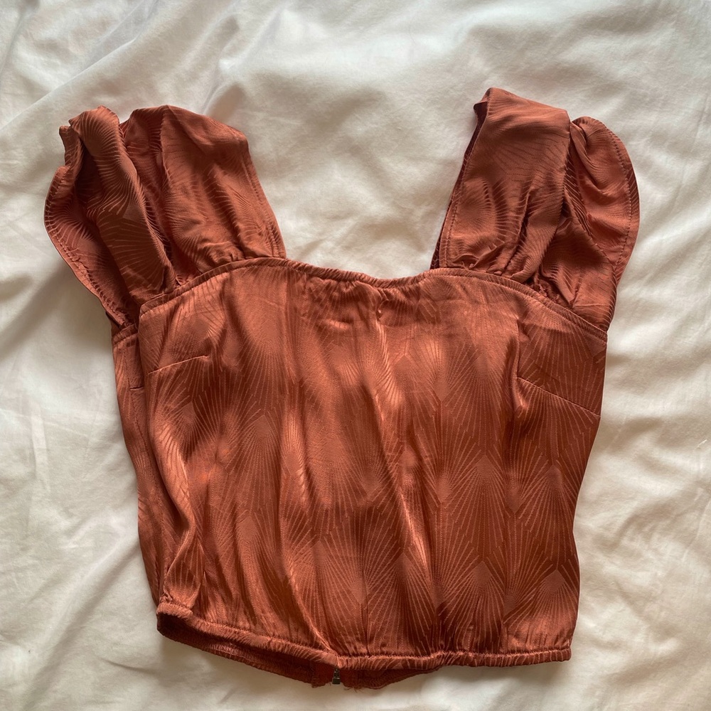 Nasty Gal satin blouse